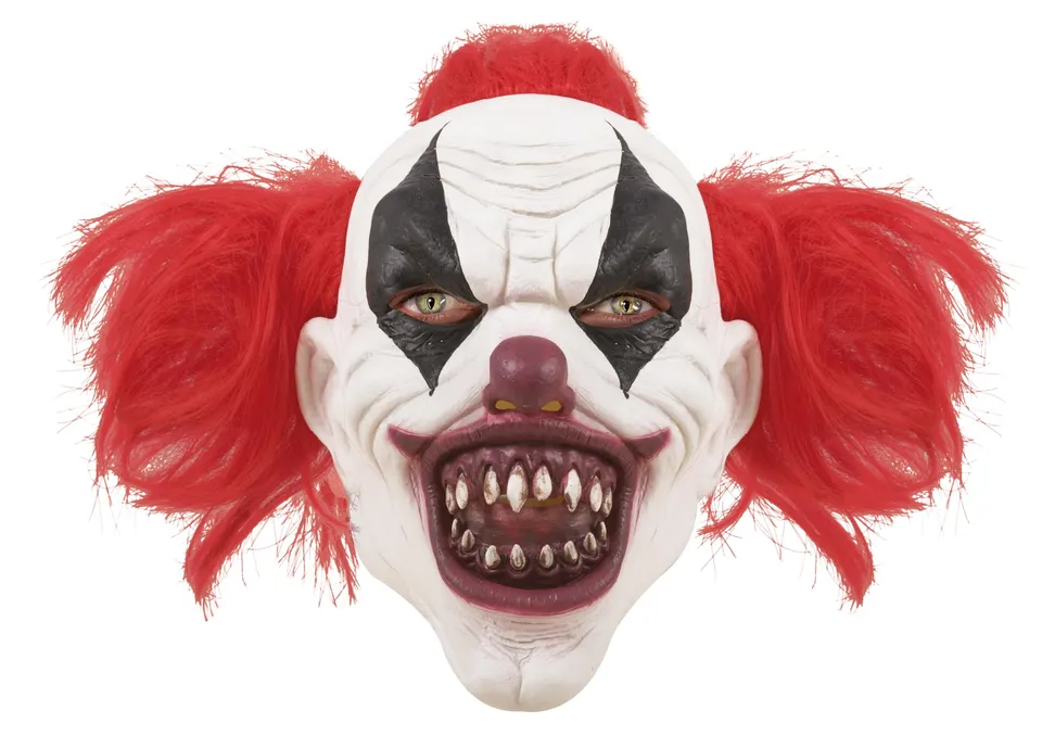 p-tit-clown-maske-clown-diabolique-rot-haar-erwachsene-wei image 1