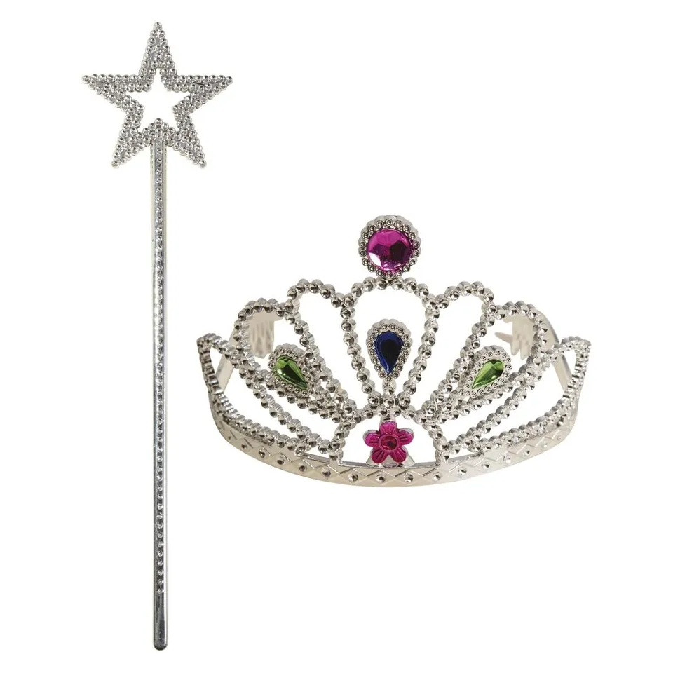 ptit-clown-prinzessin-set-haarreif-zauberstab-einheitsgr-e image 1