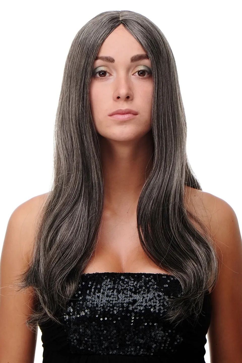 wig-me-up-damenper-cke-sa-151-44-mittelscheitel-60-cm-dunkelgrau-grau-braun-mix- image 1