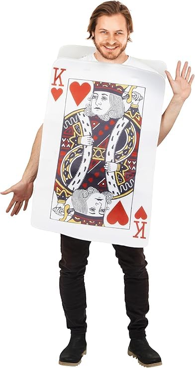 ptit-clown-herzk-nig-kost-m-karte-roi-de-coeur-erwachsene-einheitsgr-e-wei image 7