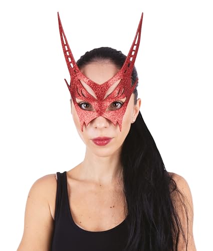p-tit-clown-teufels-maske-rot-halbmaske image 7