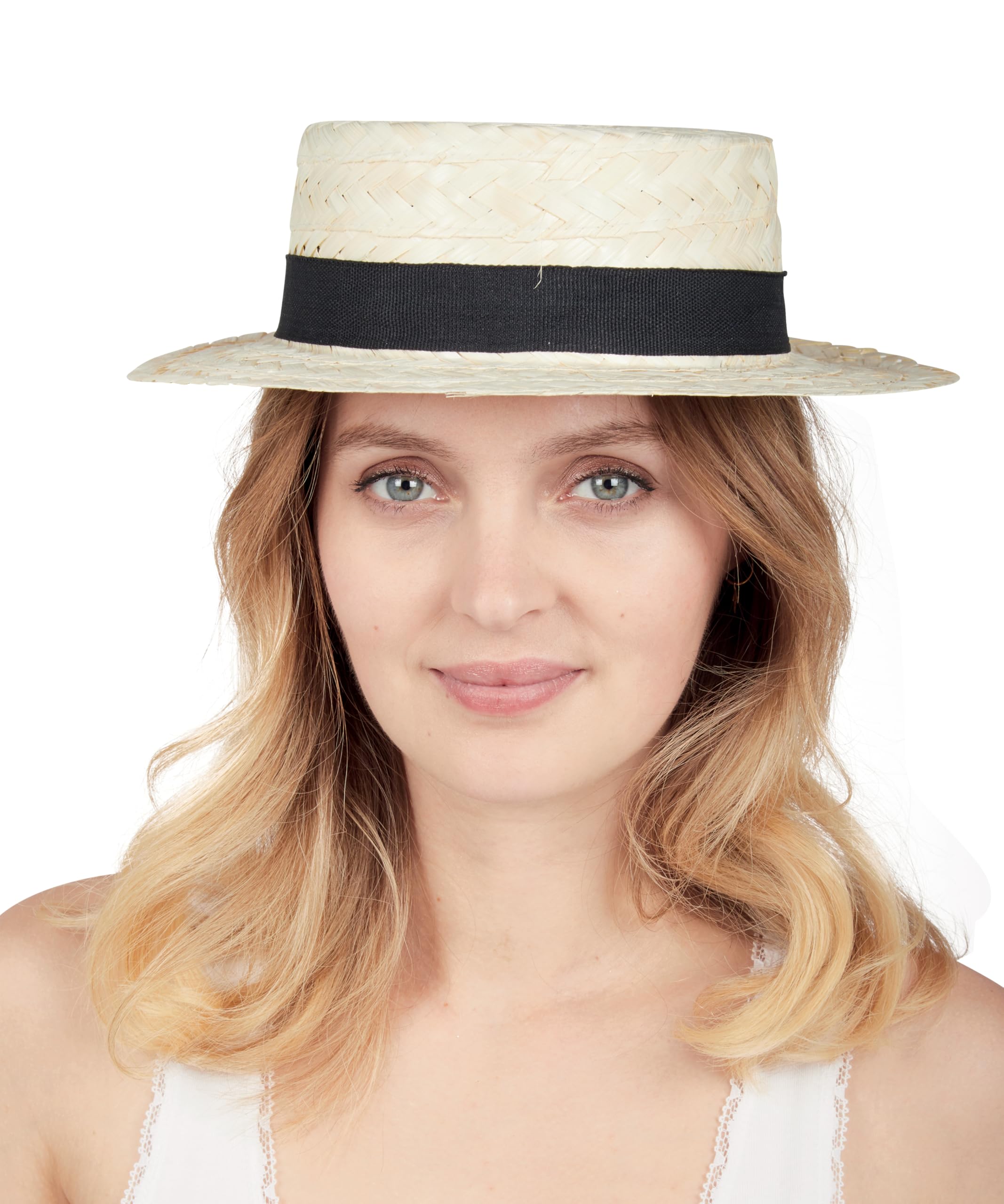 ptit-clown-27010-hut-stroh-canotier-erwachsene-beige image 4