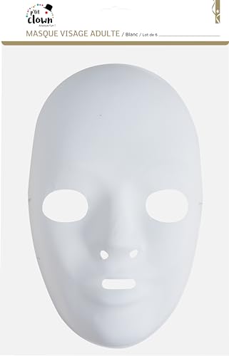 p-tit-clown-wei-e-gesichtsmaske-erwachsene-pvc image 5