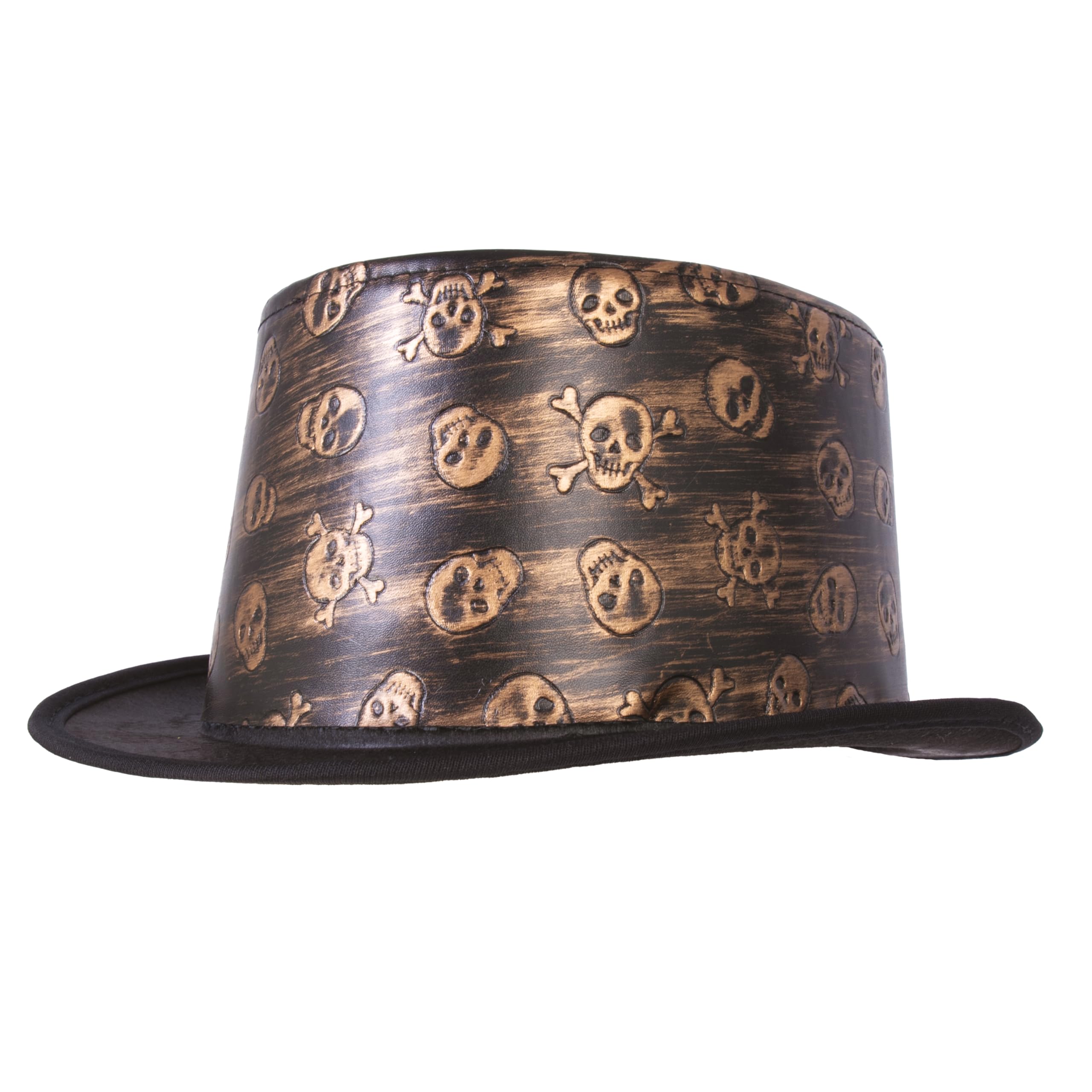 p-tit-clown-steampunk-zylinder-totenk-pfe-gold-hut-f-r-erwachsene image 2