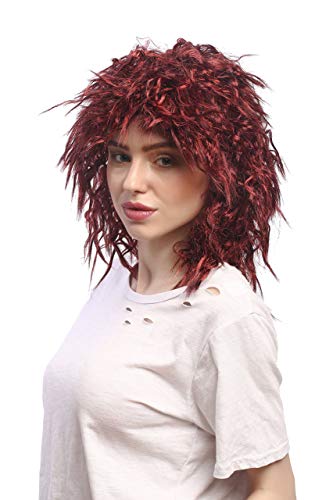 wig-me-up-91127-za13-za103-krepp-locken-afro-per-cke-rot-schwarz-unisex-40-cm image 8