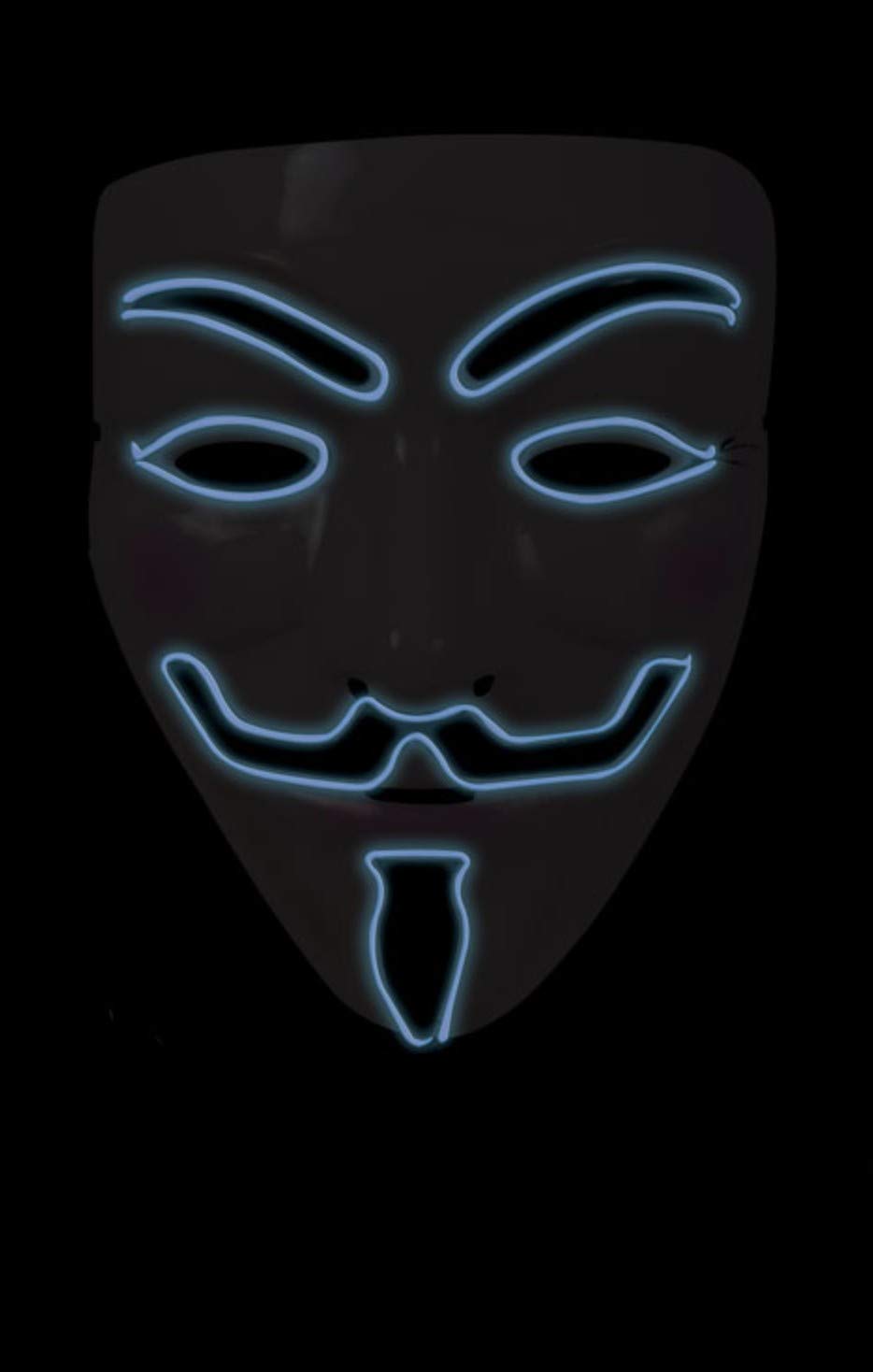 ptit-clown-anonyme-maske-mit-beleuchtung-re44062 image 2