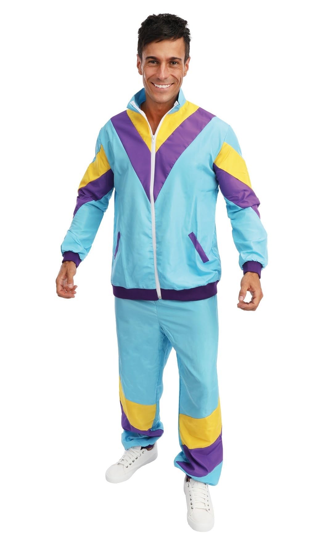 ptit-clown-80er-trainingsanzug-kost-m-herren-l-xl-multicolor image 1