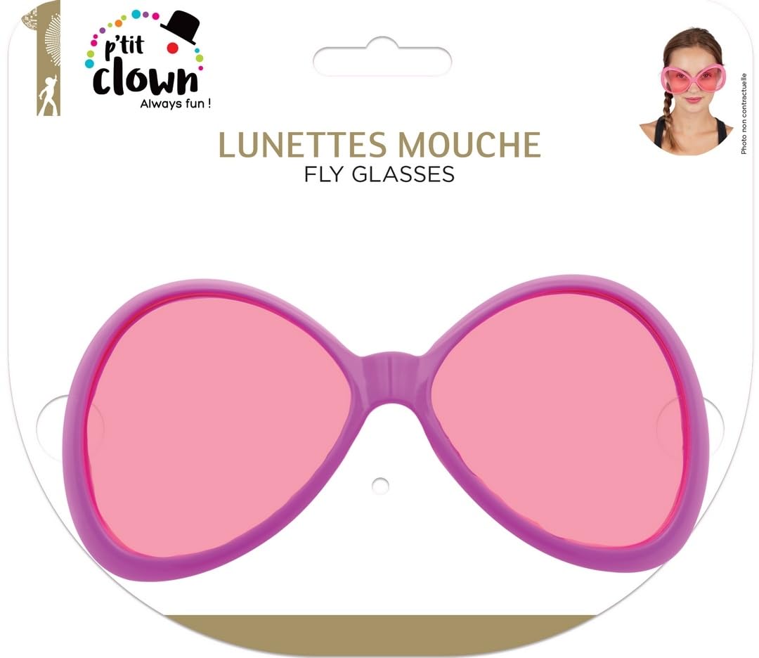 p-tit-clown-35061-fliegenbrille-rosa-18-x-8-5-cm-hippie-star-80er-accessoire image 6