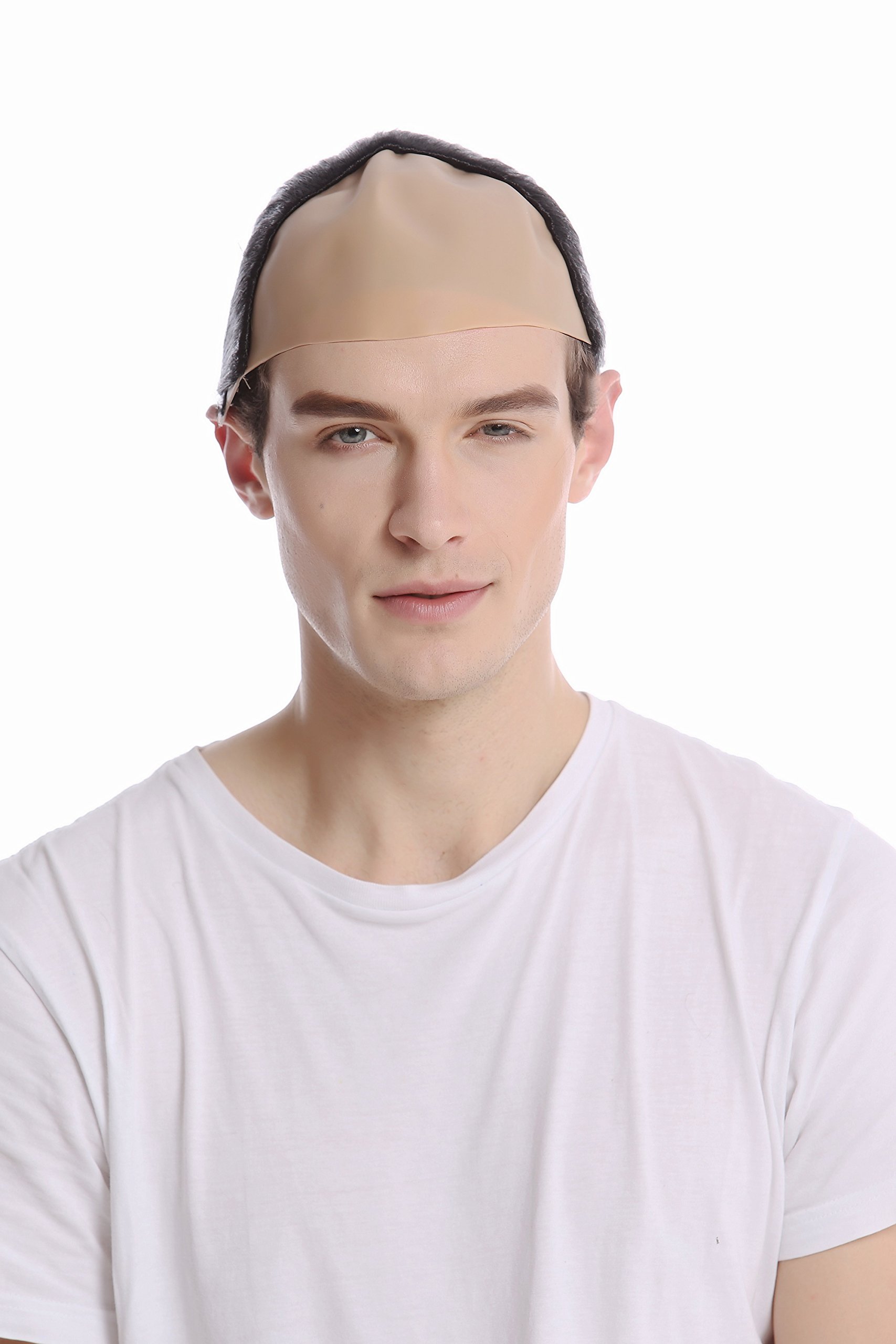 wig-me-up-91015-za103-herrenper-cke-chinese-qing-dynastie-mit-zopf-und-halbglatz image 2
