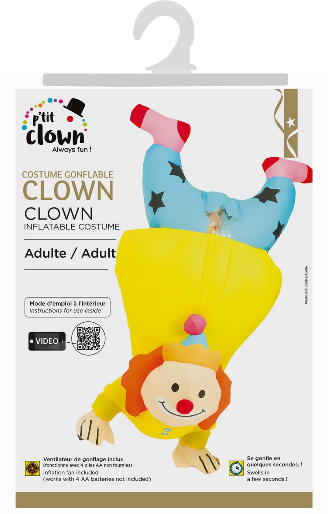 ptit-clown-23829-aufblasbares-clown-kost-m-f-r-erwachsene-einheitsgr-e image 6