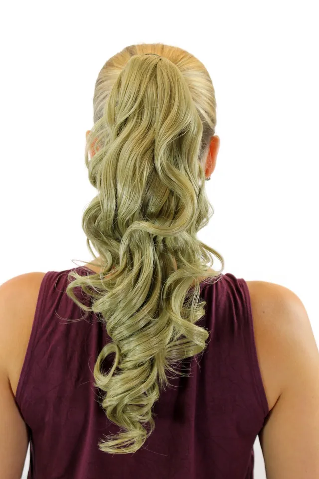 wig-me-up-rosy-24-haarteil-pferdeschwanz-zopf-45-cm-blond-gewellt image 1