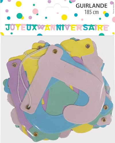 p-tit-clown-happy-birthday-girlande-multicolore-185-cm image 5
