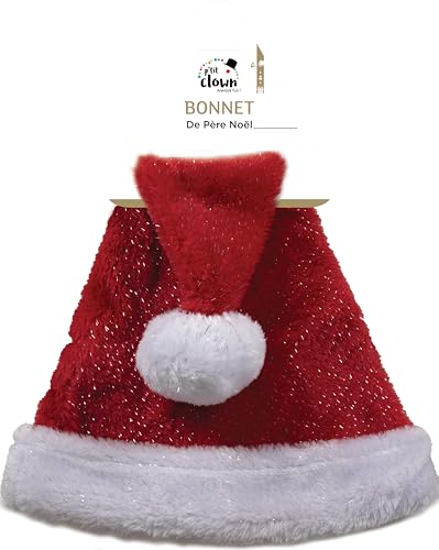 p-tit-clown-weihnachtsmann-m-tze-pl-sch-rot-silber-erwachsene image 6
