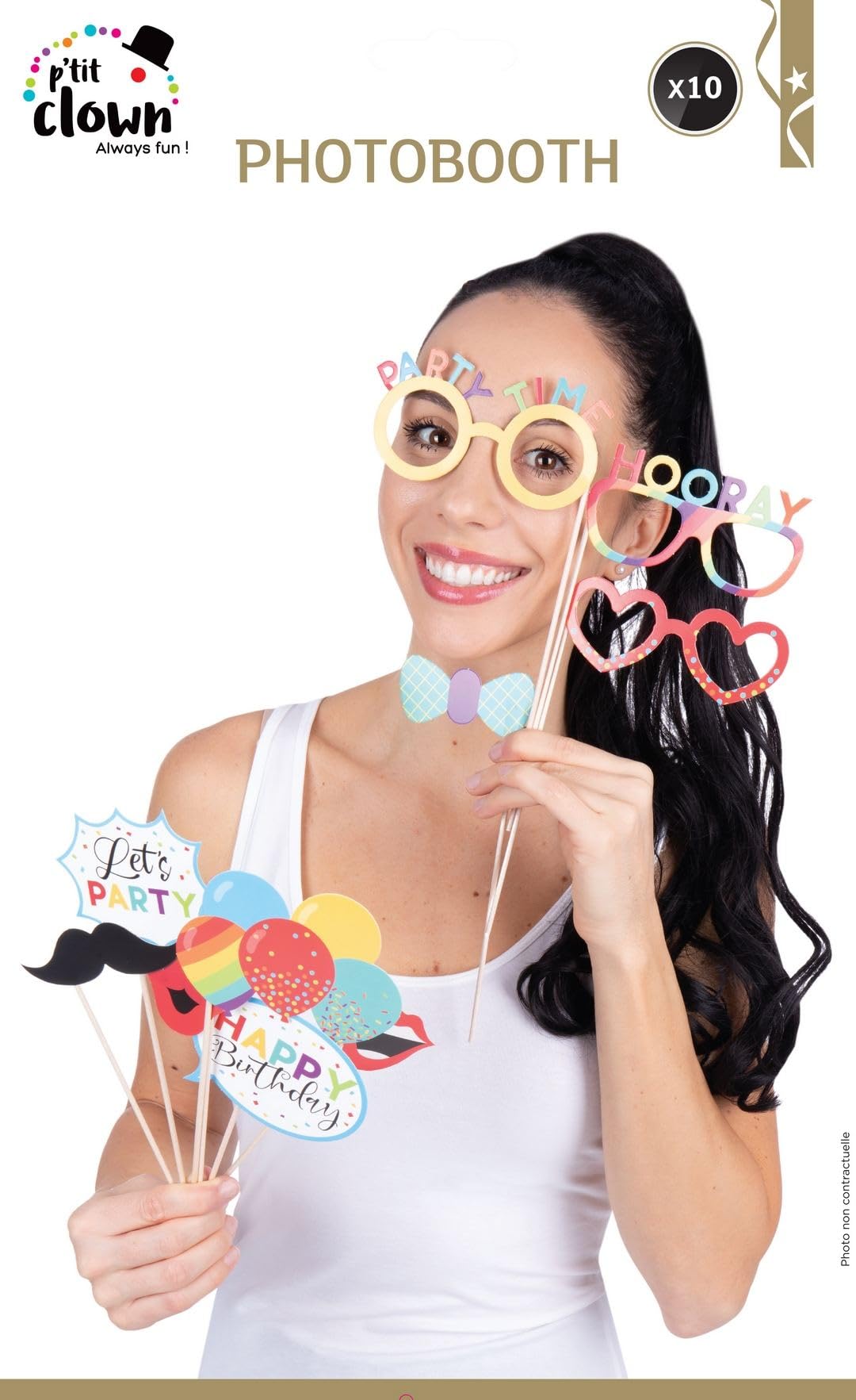 p-tit-clown-fotobooth-set-geburtstag-10-teilig-mehrfarbig image 3