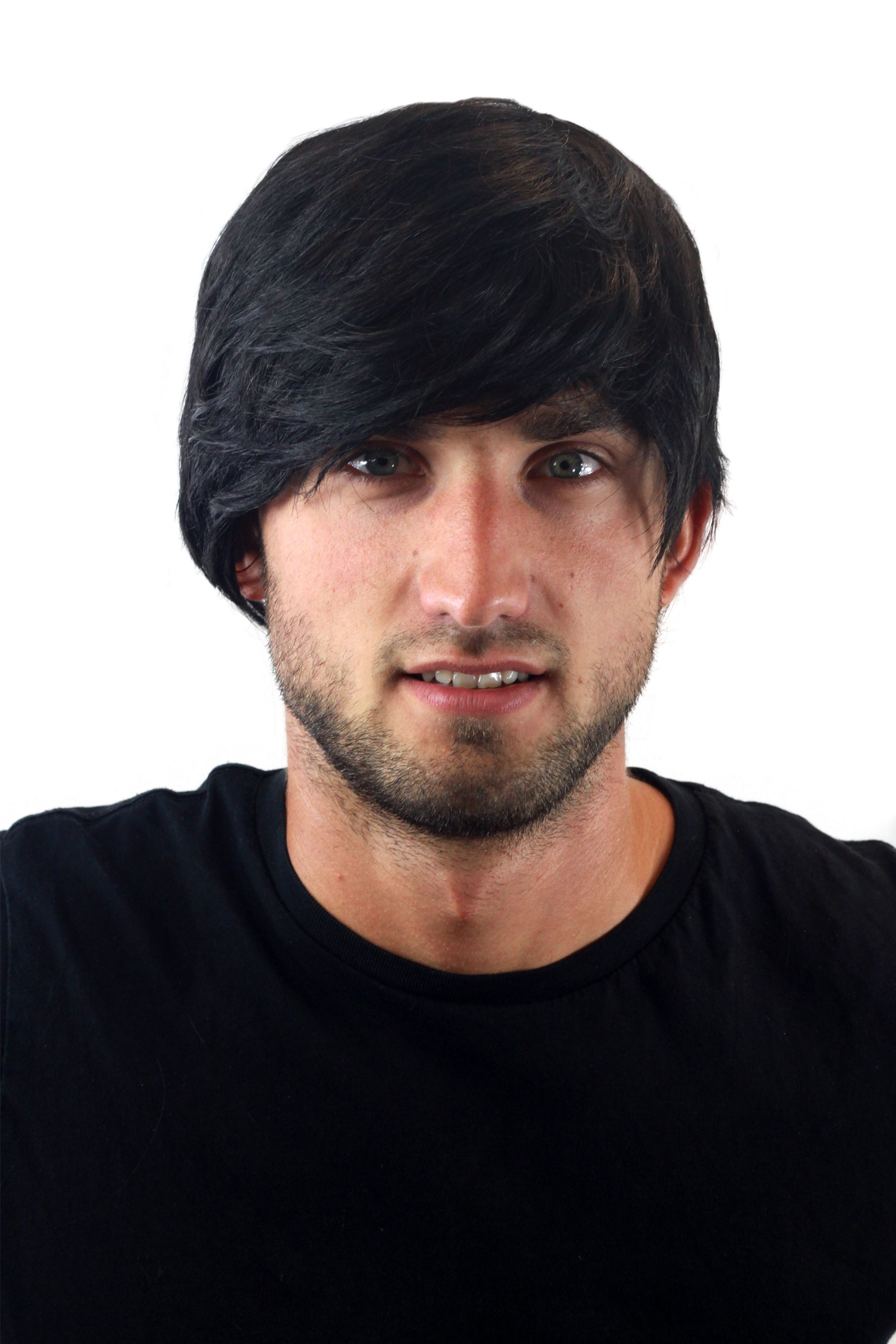 wig-me-up-gfw993-1b-herrenper-cke-kurz-schwarz-mit-seitenscheitel image 1