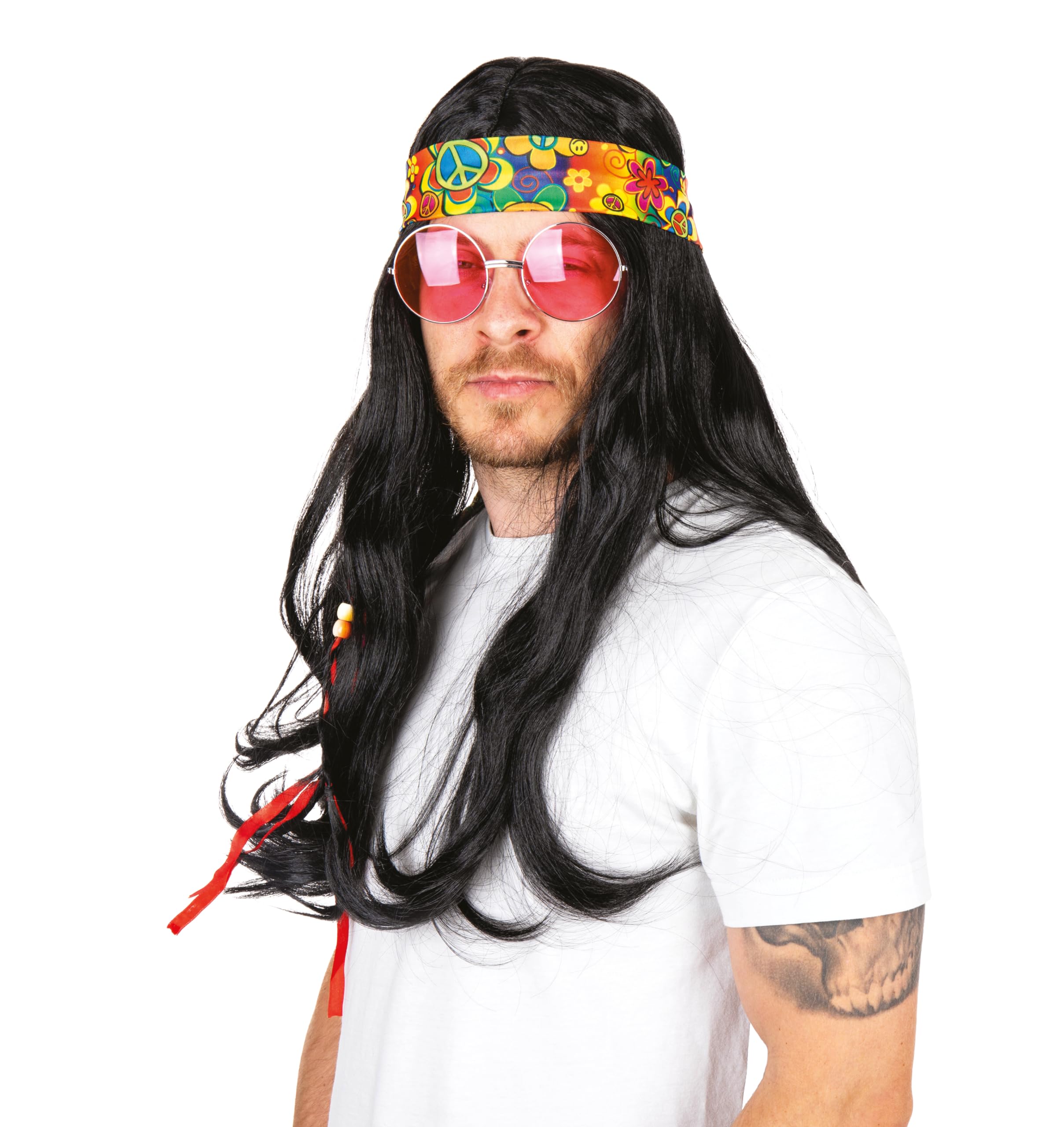 p-tit-clown-hippie-stirnband-mehrfarbig-kost-m-accessoire image 2