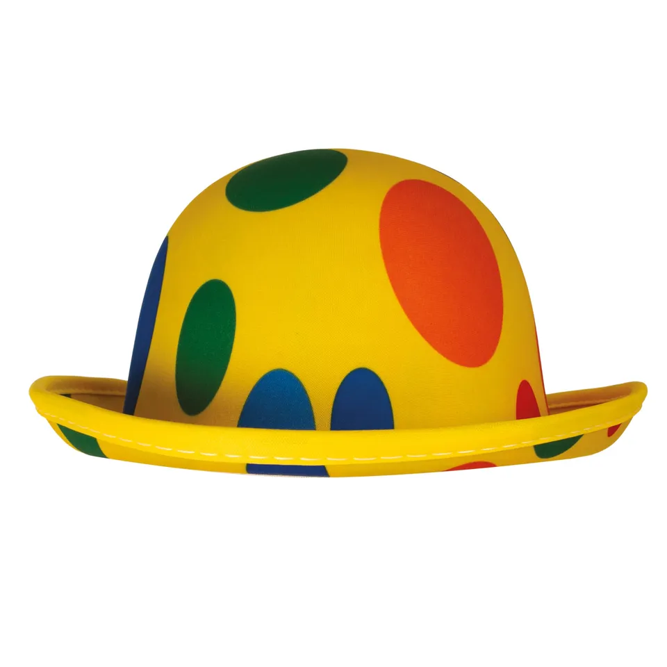 p-tit-clown-melone-hut-gelb-gepunktet-clown-zubeh-r image 1