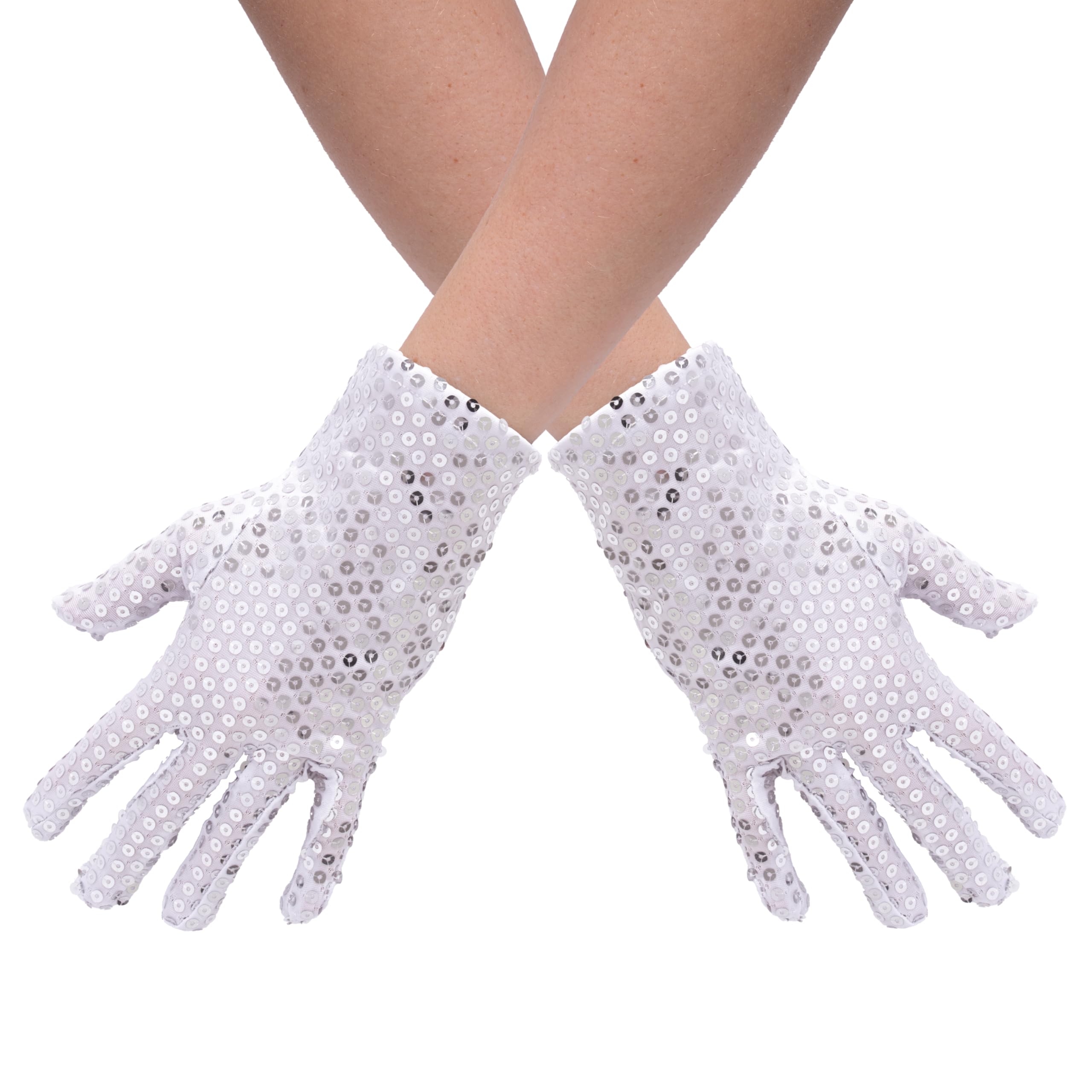 ptit-clown-23911-pailletten-handschuhe-silber image 1