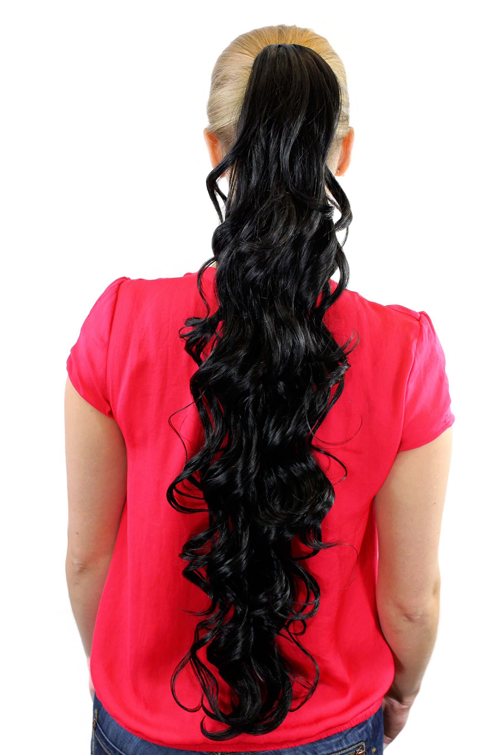 wig-me-up-jl-4017-8-haarteil-zopf-braun-75-cm-gewellt-butterfly-clip image 4