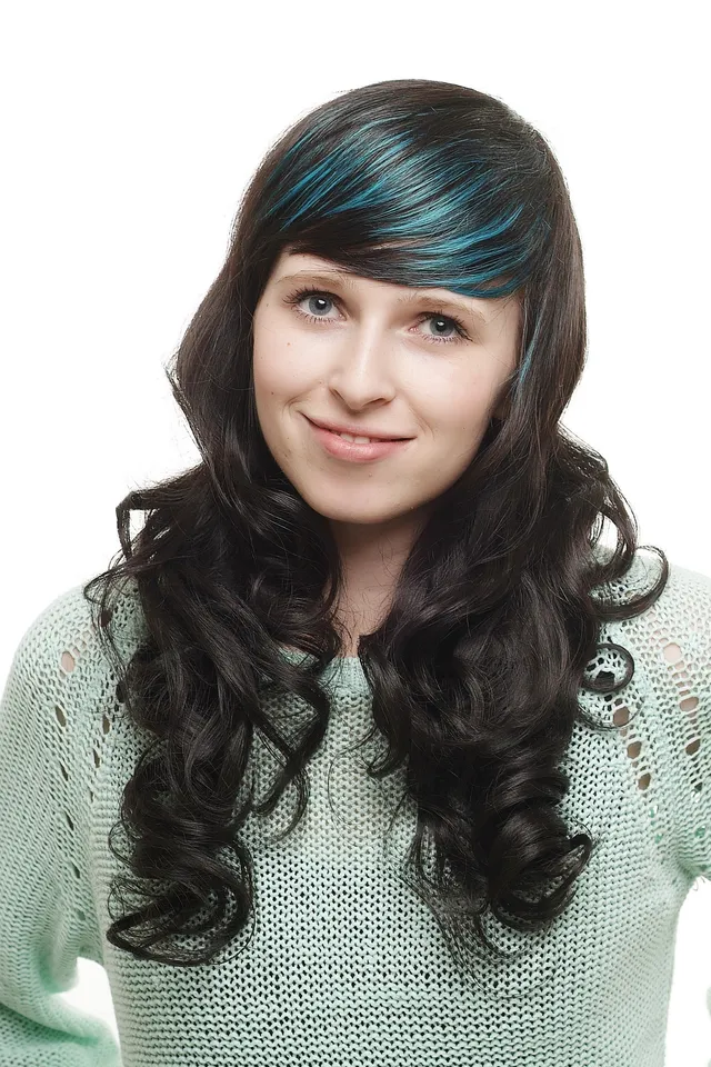 wig-me-up-sa030-lange-locken-per-cke-dunkelbraun-mit-lila-str-hnen image 1