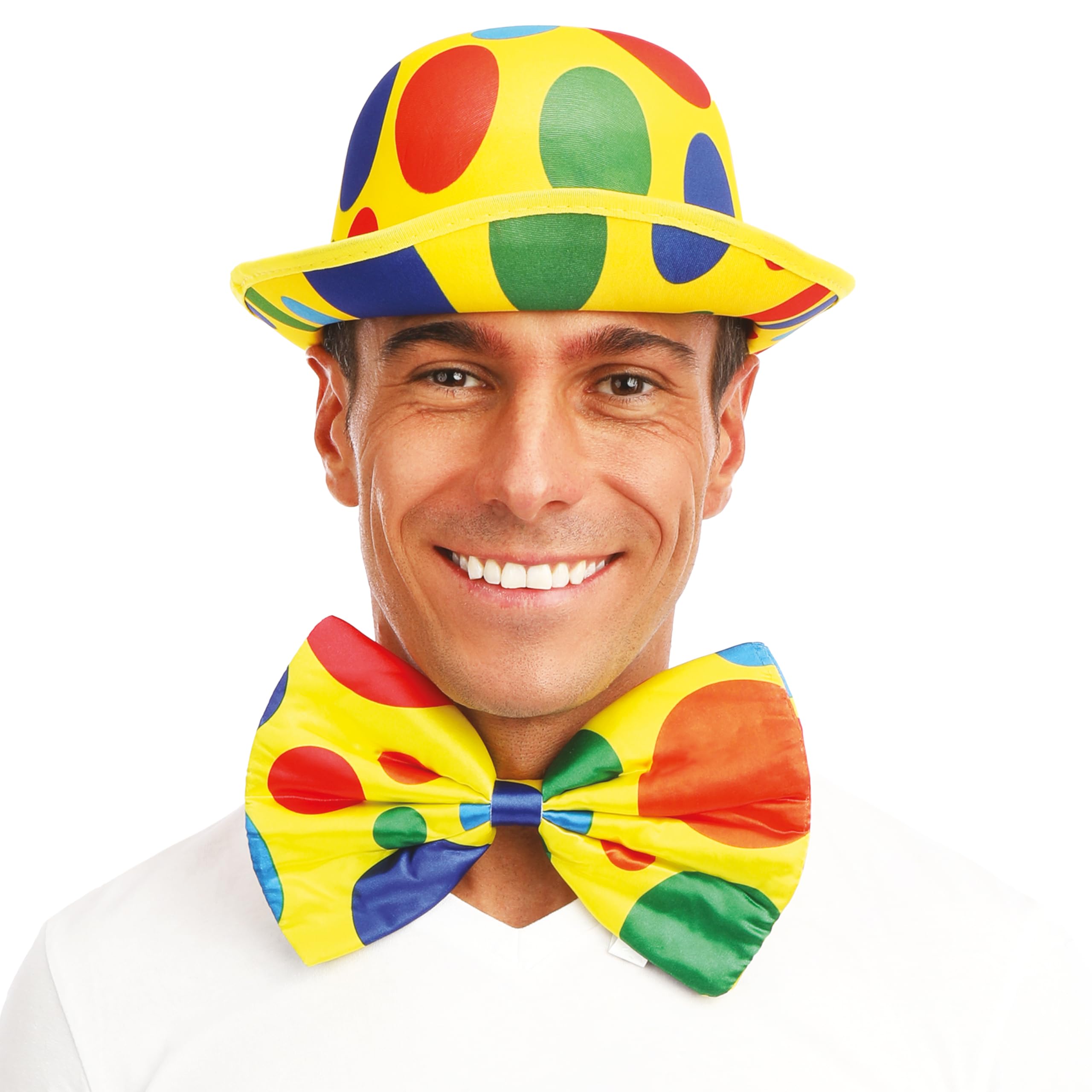 p-tit-clown-melone-hut-gelb-gepunktet-clown-zubeh-r image 6
