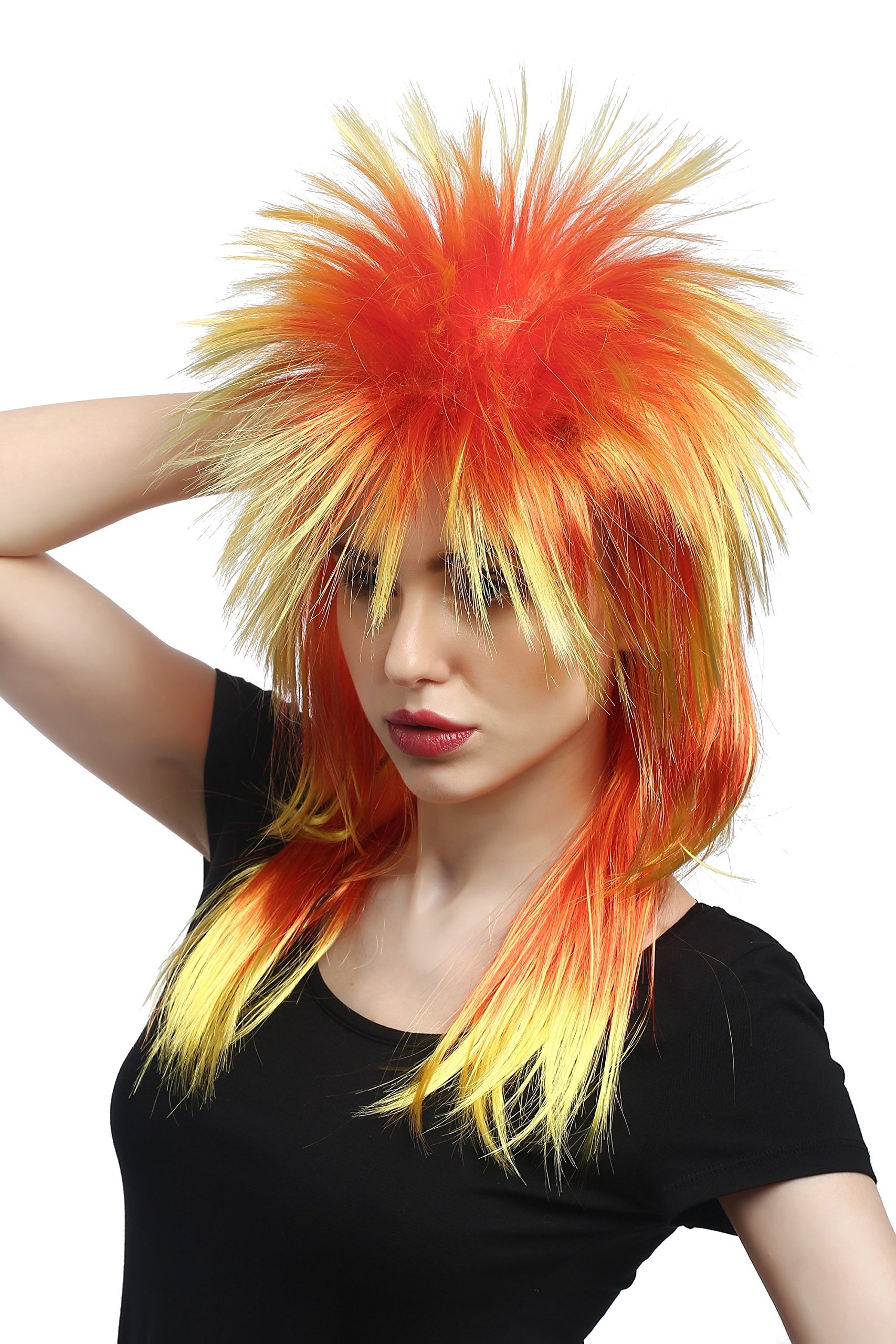 wig-me-up-dh1069-pc2btpc13-vokuhila-per-cke-punk-80er-lang-rot-gelb image 1