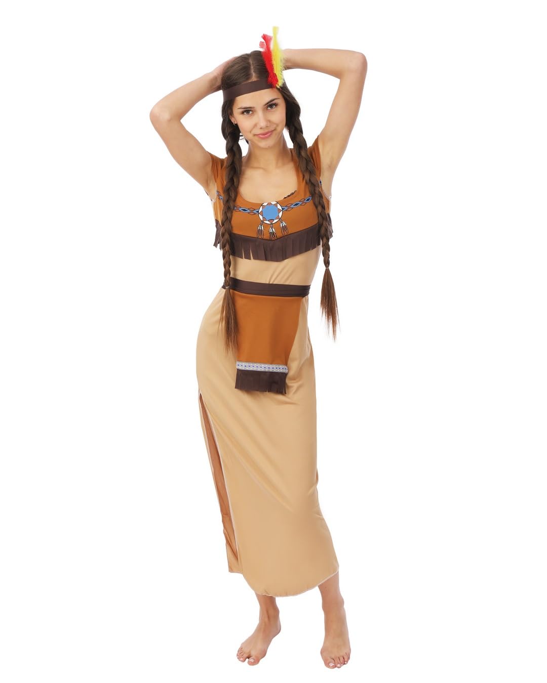 ptit-clown-indianer-kost-m-f-r-erwachsene-komplett-kost-m-polyester image 4
