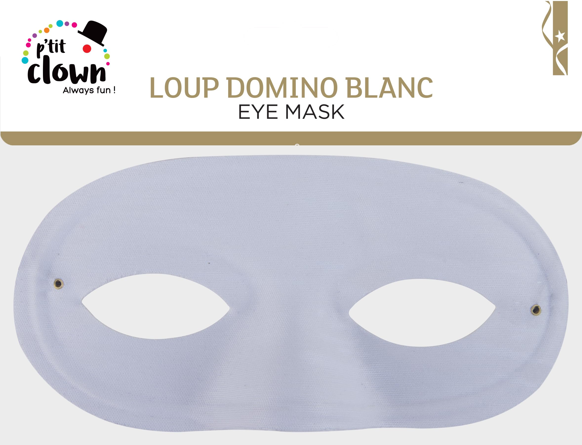 p-tit-clown-11019-domino-wolf-maske-erwachsene-wei-einheitsgr-e image 2