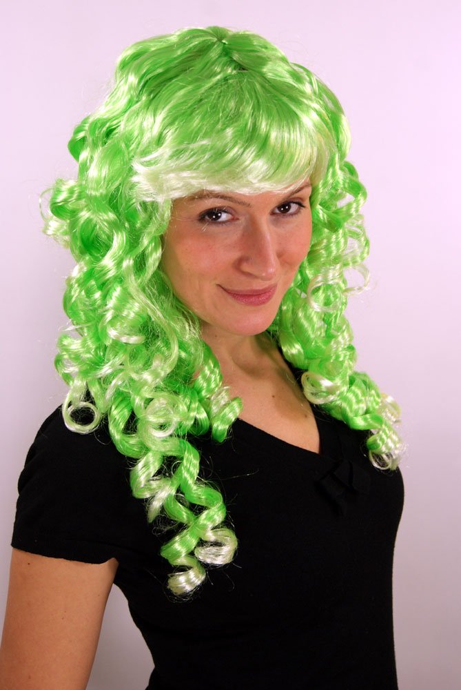 wig-me-up-party-per-cke-korkenzieherlocken-gr-n-farbcode-karneval-cosplay image 2