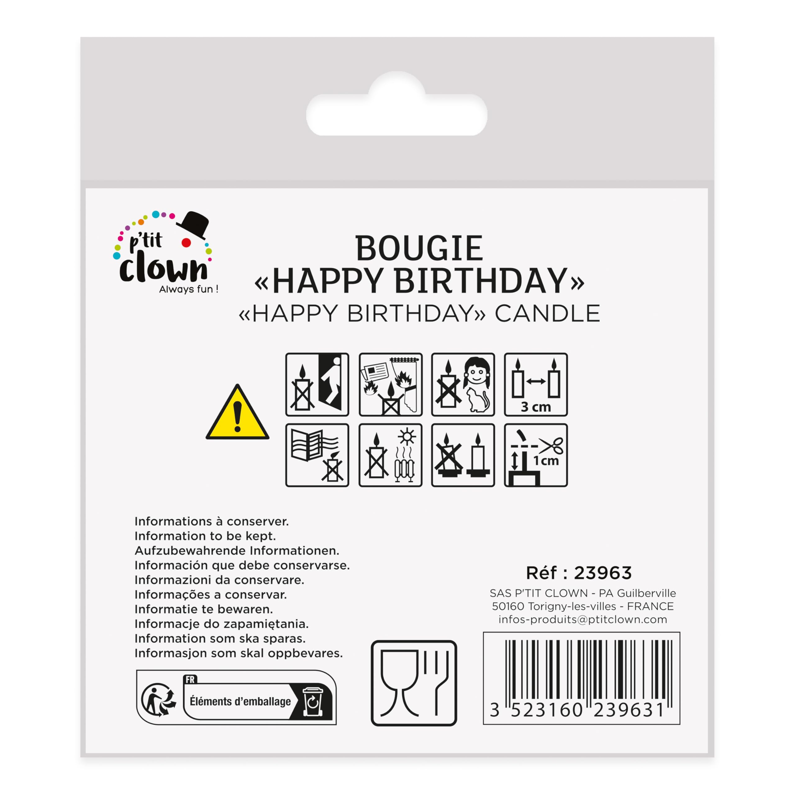 ptit-clown-23963-happy-birthday-kerze-mehrfarbig-schriftzugkerze image 4