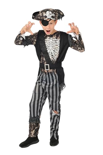 p-tit-clown-skelett-piratenkost-m-kind-mit-hut-und-augenklappe image 7