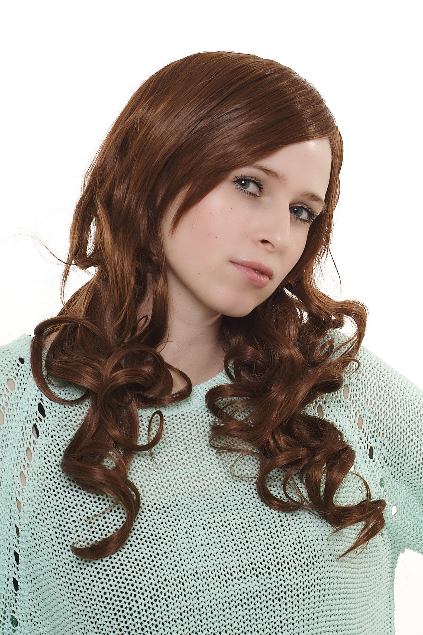 wig-me-up-3434-30-33-damen-langhaarper-cke-braun-rotbraun-mix-lockig-50-cm image 2