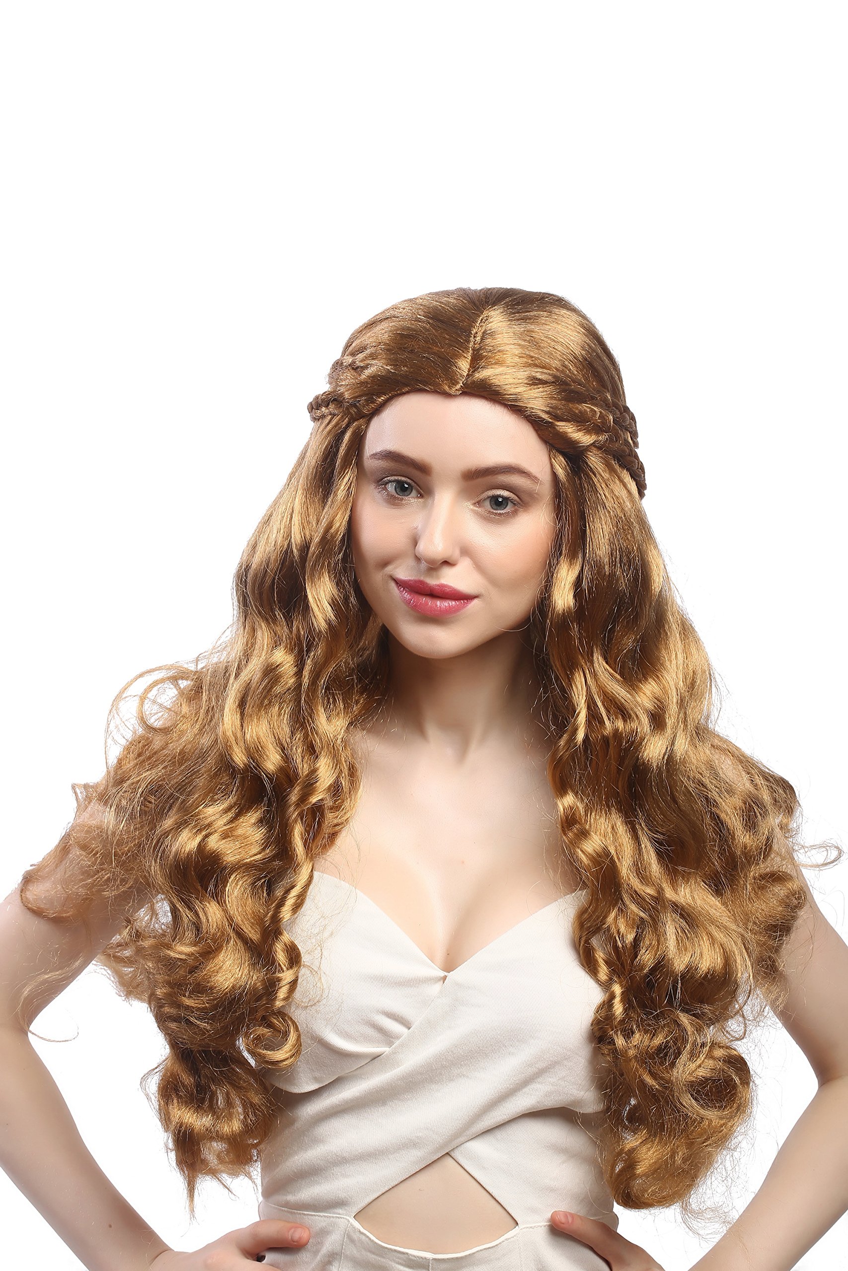wig-me-up-per-cke-damen-lang-wellig-goldblond-mix-geflochten-65-cm-91323-za27-za image 2