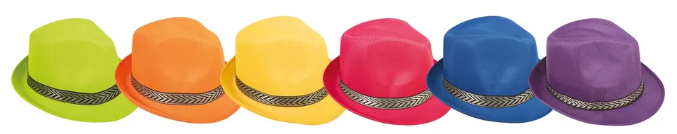 ptit-clown-borsalino-hut-erwachsene-zufallsfarbe image 1