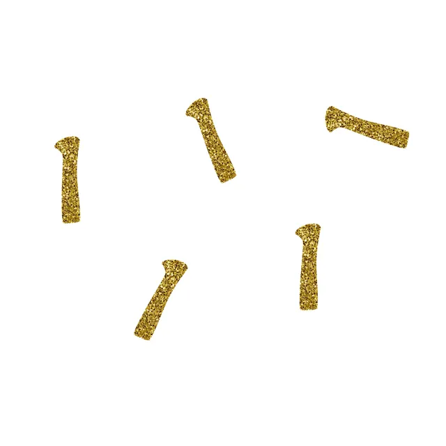 p-tit-clown-glitzer-konfetti-zahl-1-gold-50-st-ck image 1