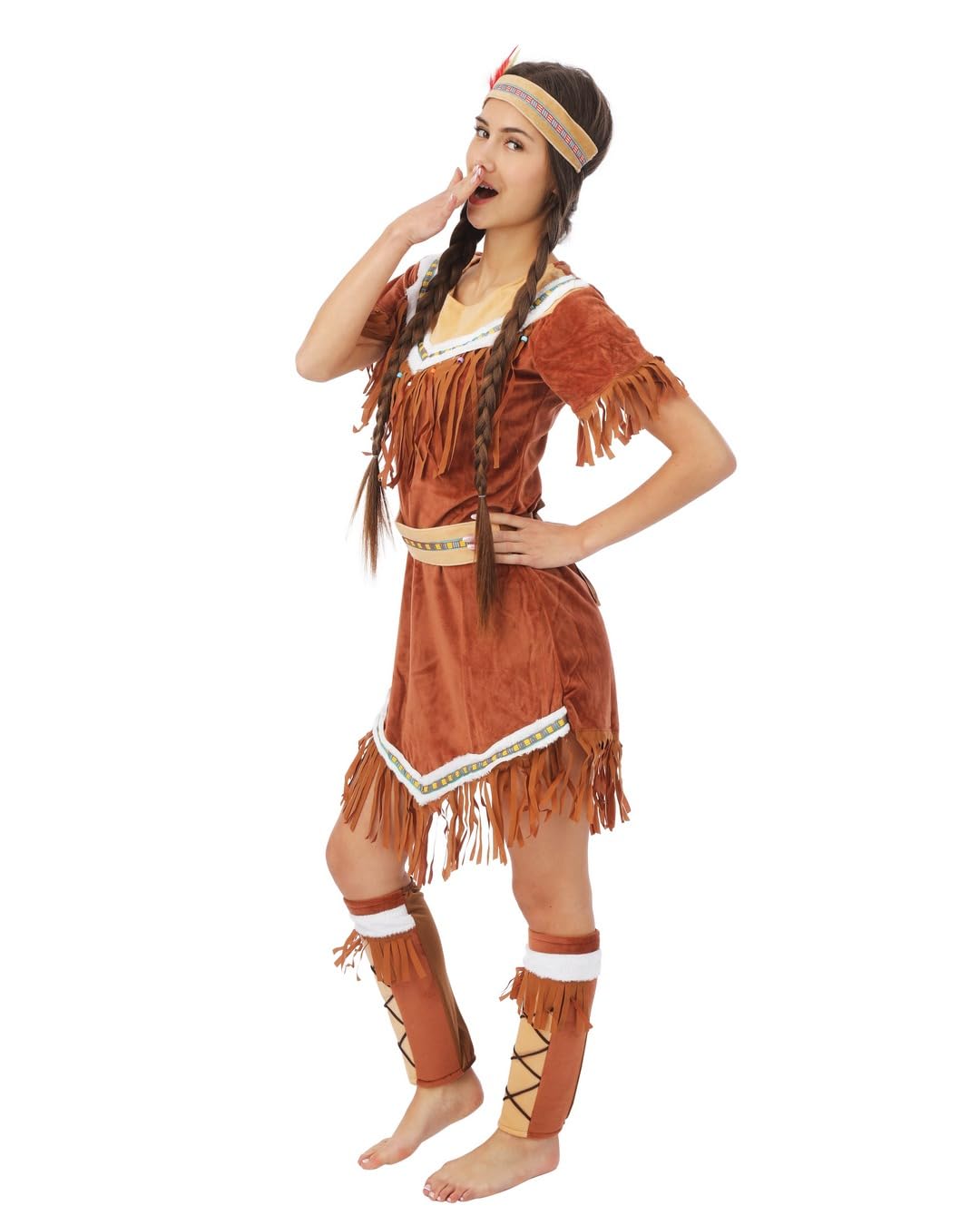 p-tit-clown-indianerin-kost-m-frau-polyester-komplett image 2