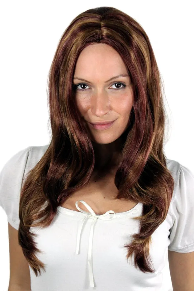wig-me-up-s-13-131-27-per-cke-br-nett-mit-blond-roten-str-hnen-50-cm image 1