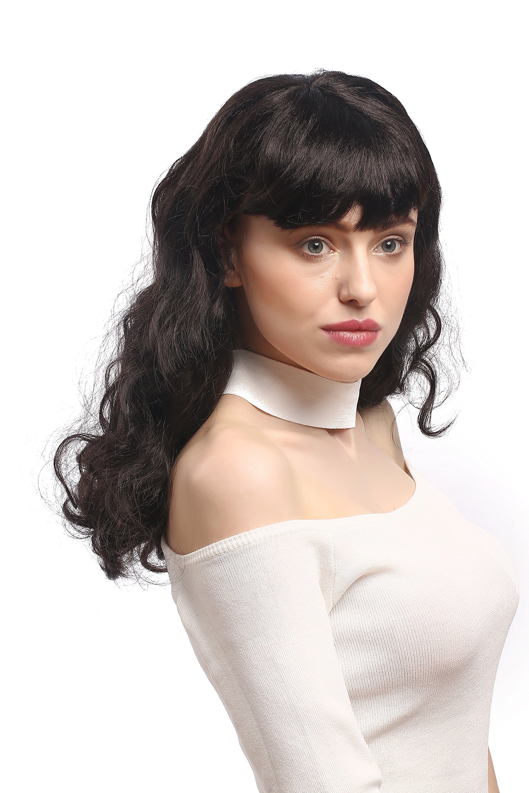 wig-me-up-per-cke-90942-za1-damen-lang-wellig-braun-mit-pony-50er-pin-up image 4