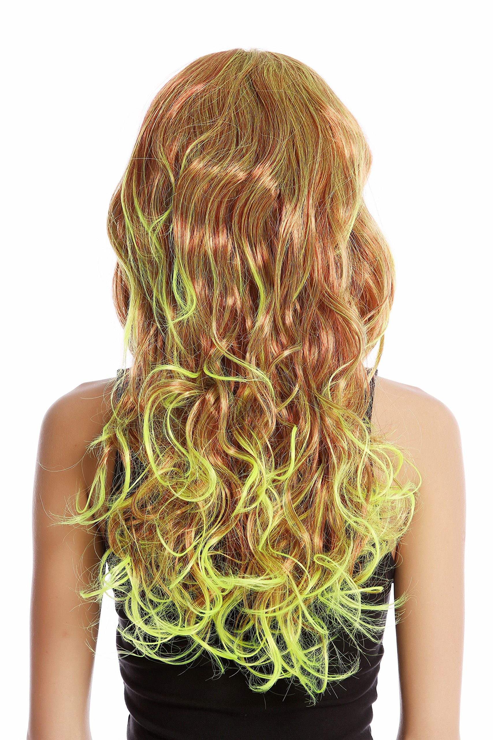 wig-me-up-91379-party-per-cke-ombre-rot-neongelb-wetlook-lang image 3