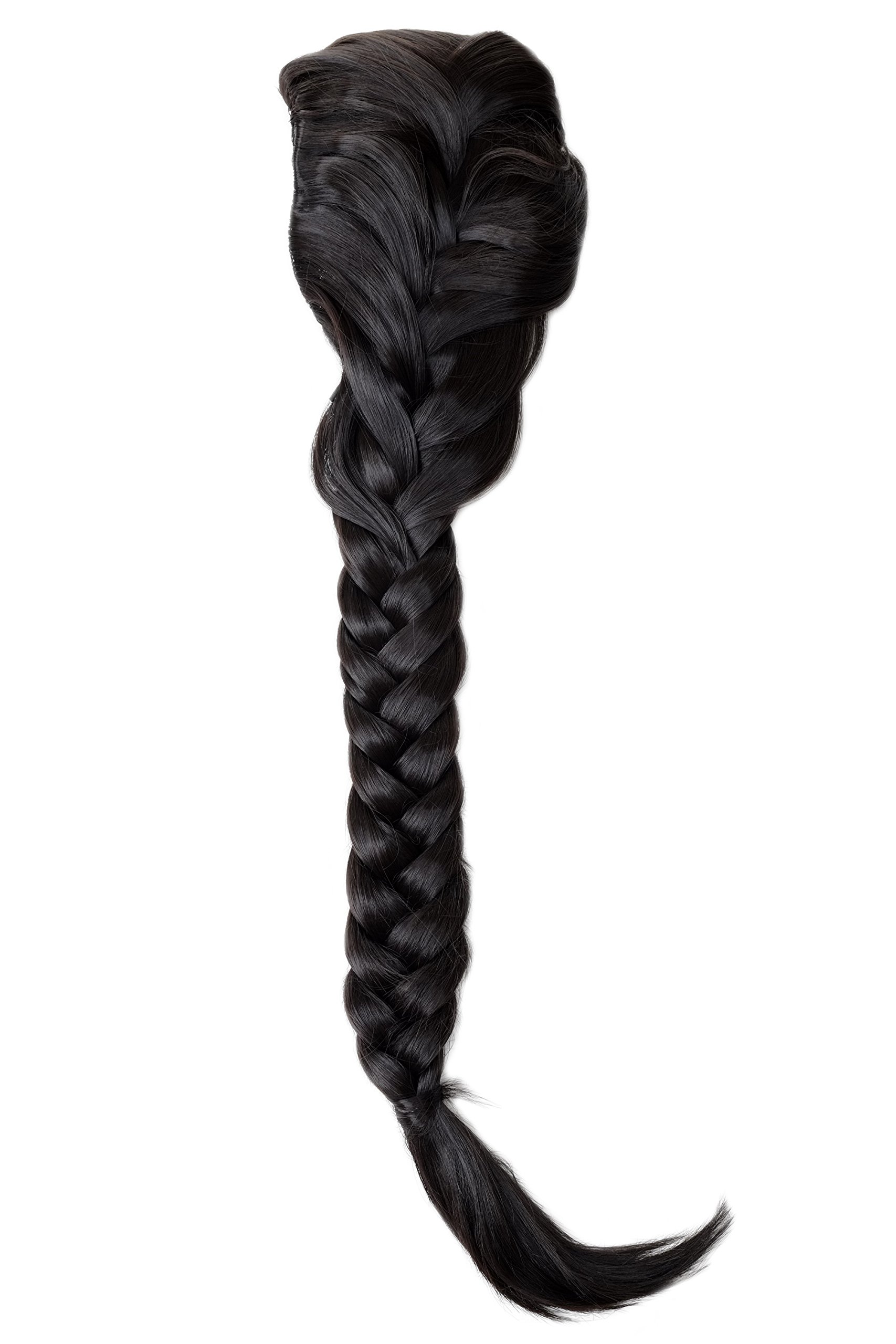 wig-me-up-nc006-1b-haarteil-zopf-pferdeschwanz-geflochten-65-cm-schwarz image 6