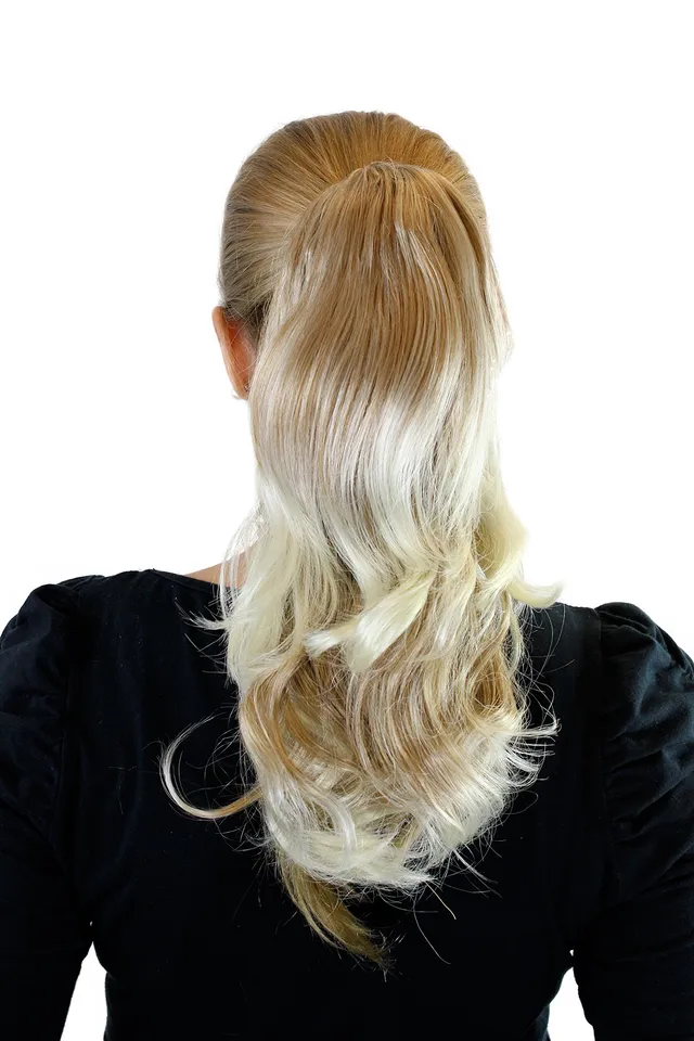 wig-me-up-jl-0065-27t613-haarteil-zopf-blond-mix-wellig-40-cm-mit-butterfly-clip image 1