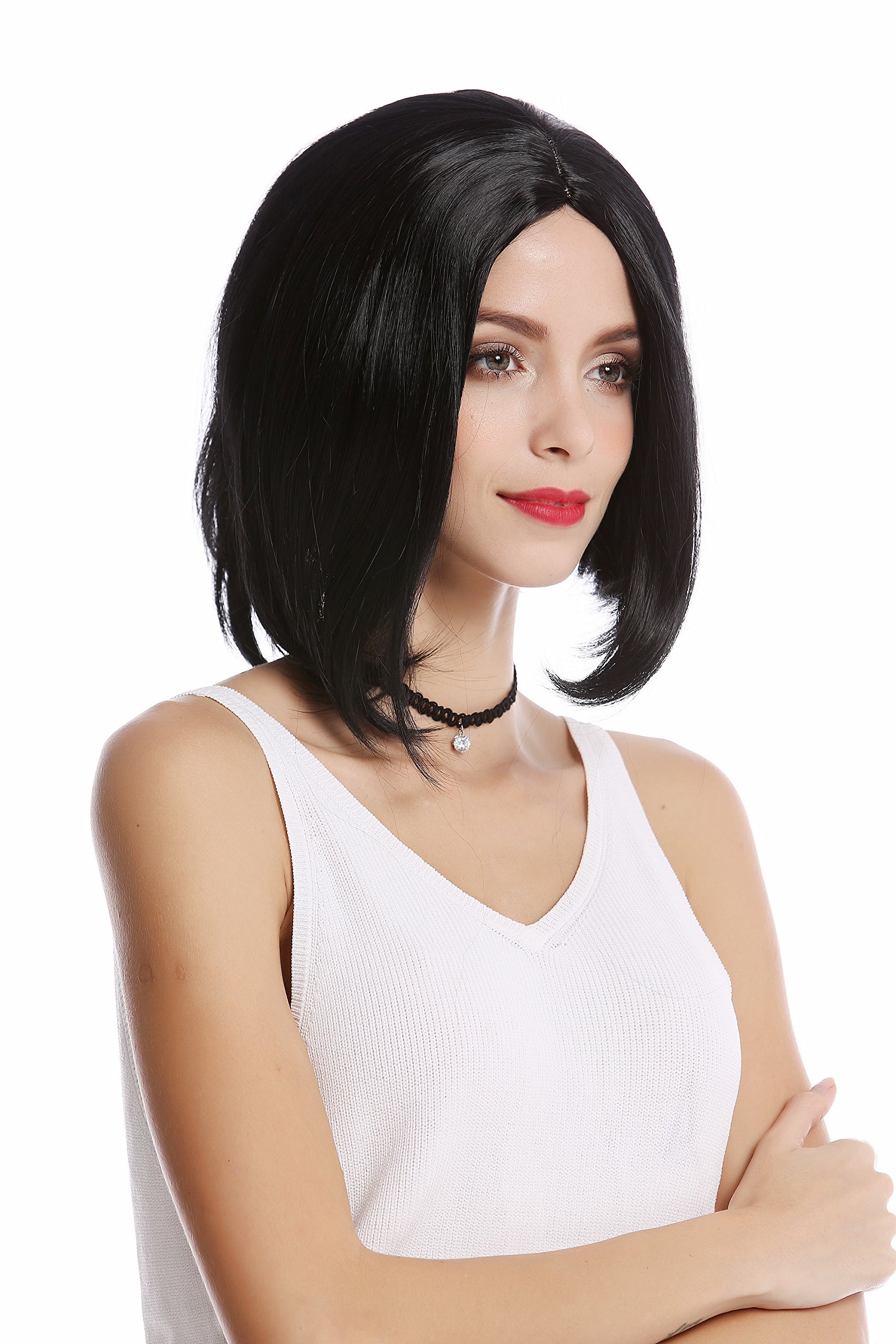 wig-me-up-yzf-4370-1-damenper-cke-longbob-mittelscheitel-schwarz-30-cm image 4