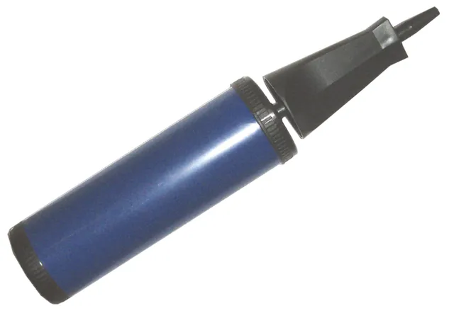 p-tit-clown-handluftpumpe-29-cm-blau-doppelhub-ballonpumpe image 1