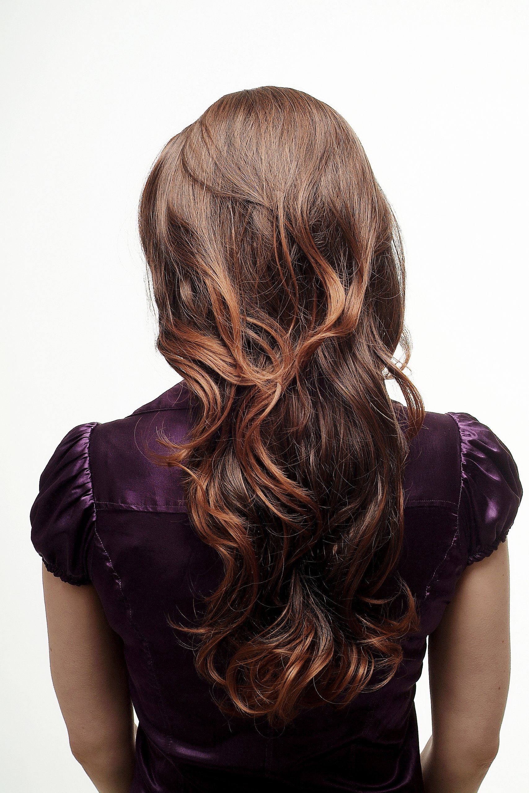 wig-me-up-h9309-2t30-haarteil-halbper-cke-stirnband-lang-gelockt-braun-mix-60-cm image 3