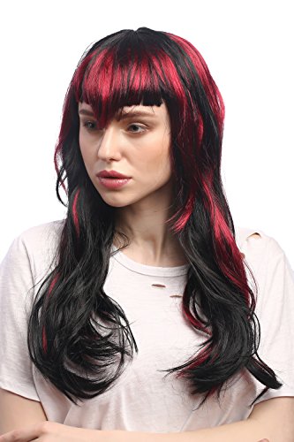 wig-me-up-90771-za103-za13-per-cke-damen-schwarz-rot-mit-pony-hexe-goth image 8