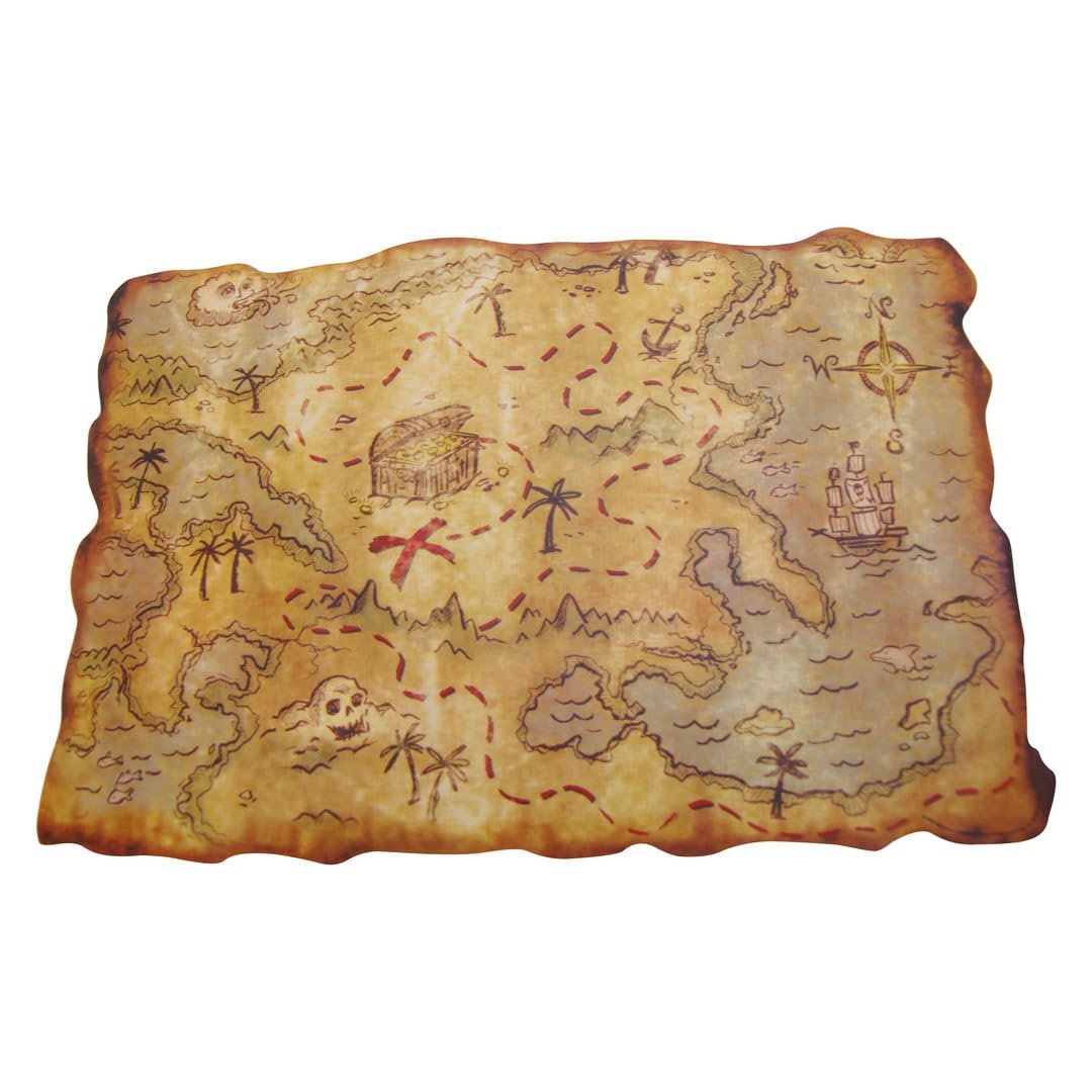 ptit-clown-20019-schatzkarte-piraten-zubeh-r-29-x-45-cm image 1