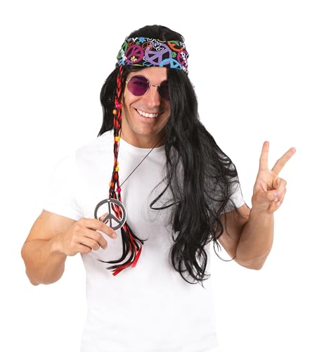 p-tit-clown-68604-hippie-per-cke-glatt-schwarz-kost-mper-cke image 5
