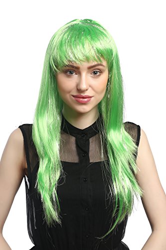 wig-me-up-xr-003-pc15-party-per-cke-damen-lang-glatt-pony-gr-n-glitter-55-cm image 8