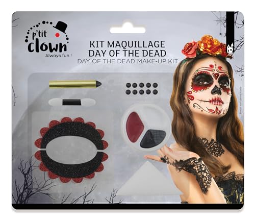 p-tit-clown-day-of-the-dead-schminkset-make-up-kit-mit-strass image 4