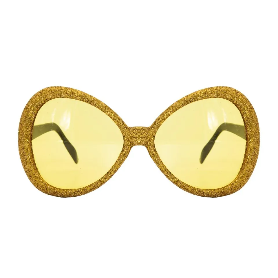 ptit-clown-20034-disco-brille-mit-pailletten-kunststoff-gold image 1